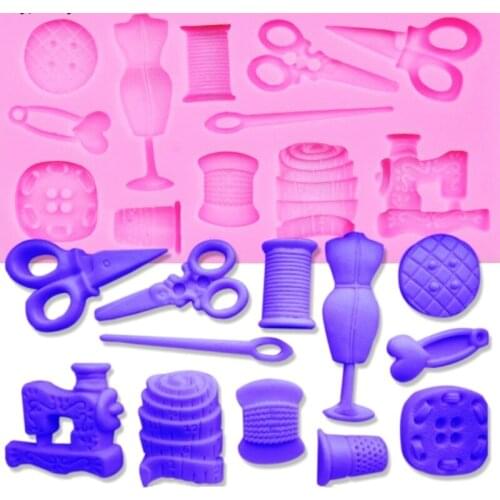 1 PC Sewing Tools Silicone Jelly Mould Cake Decorating Tools Chocolate Moulds Cupcake Decorating Cake Topper Decorations
