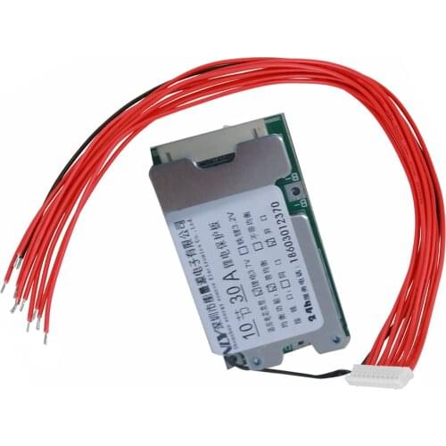 10S 36V 30A Li-ion Cell 18650 Battery Protection BMS PCB Board With Balance Function