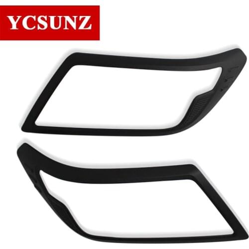 2021 ABS Chrome Black Head Light CoverFor Nissan Navara 2021 Np300 Accessories Head Lamp For Nissan Navara frontier 2021