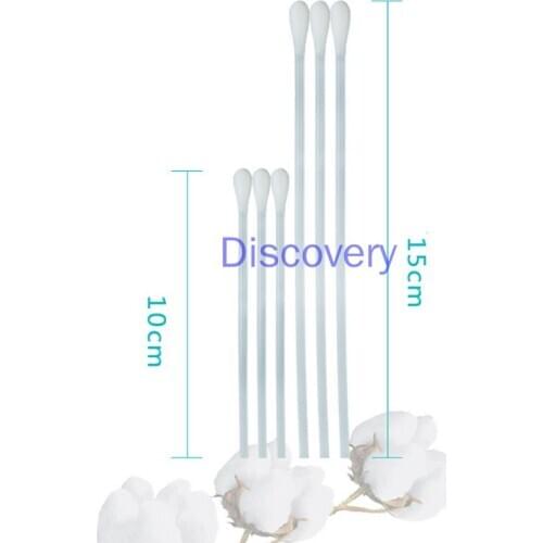 500pcs Individual PackagingDisposable Sampling Swab Plastic Rod Kapok Swab Pet Sampling