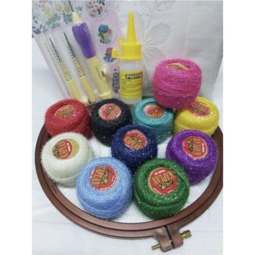 Punch Needle Set Start 5 Pcs Ip 1 Pulley 1 Fiesta Towel