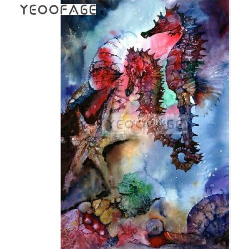 Diamond Painting Cross Stitch picture Full Diamond Embroidery Mosaic Seahorse, starfish Handicrafts diamond arts stickers