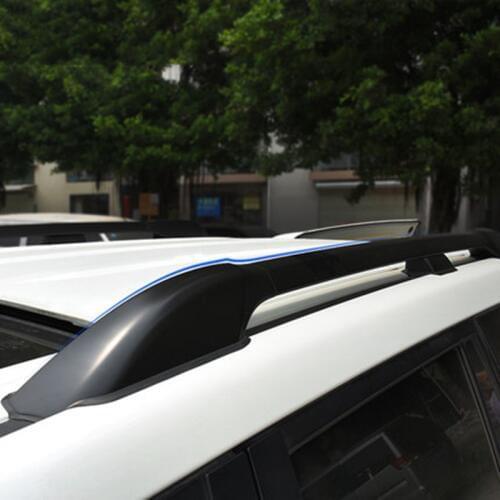 Car Accessories Black Color Aluminium Alloy Roof Rail Bar Roof Rack Carrier Luggage Set Frames For Land Cruiser LC200 2008-2016