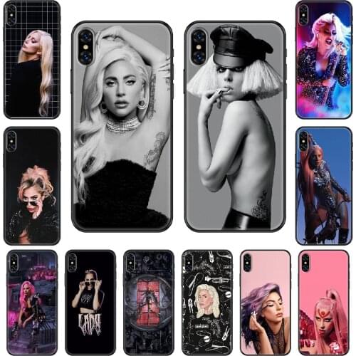 Lady Gaga Phone case For iphone 4 4s 5 5S SE 5C 6 6S 7 8 plus X XS XR 11 PRO MAX 2020 black soft hoesjes fashion bumper tpu