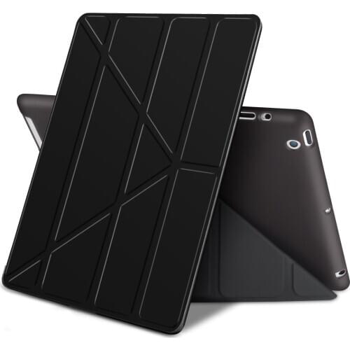 GOLP Cover for iPad Mini 4 case, PU Leather Multi-folding Smart Cover stand Soft TPU Back Flip Case for ipad mini 5 4 3 2 1 case