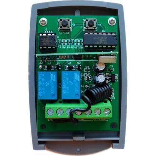DC12V/24V 433MHz remote control receiver for NOVA remotes garage gate