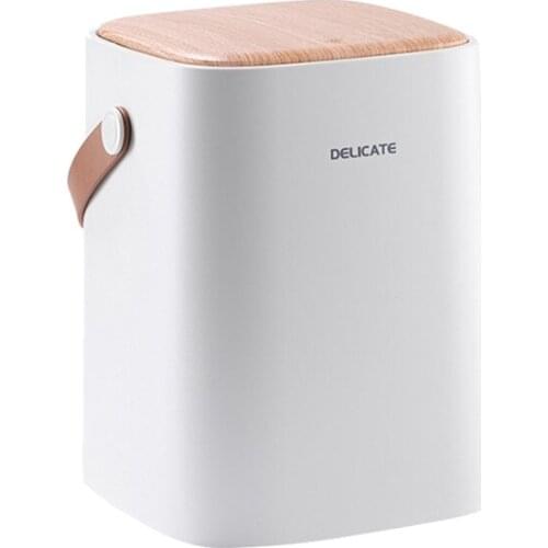 Household Living Room Bedroom Double-Layer Classification Push-Type Trash Can with Lid Trash Can Bedroom