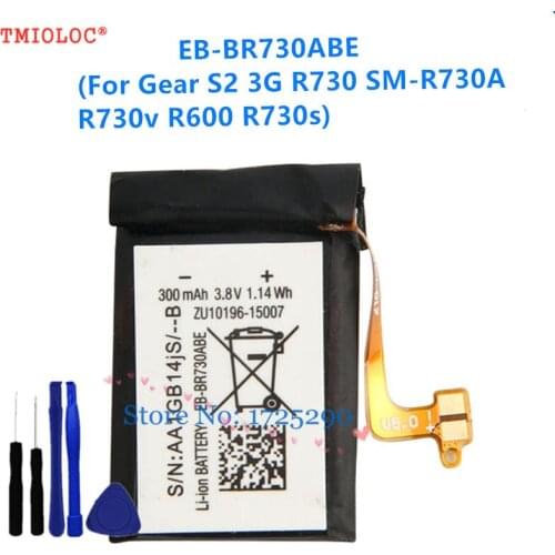 EB-BR730ABE Battery EB-BR720ABE For Samsung Gear S2 classic SM-R720 R732 Gear S2 3G R730 + tools