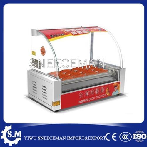 Electric sausage 7 roller grill machine