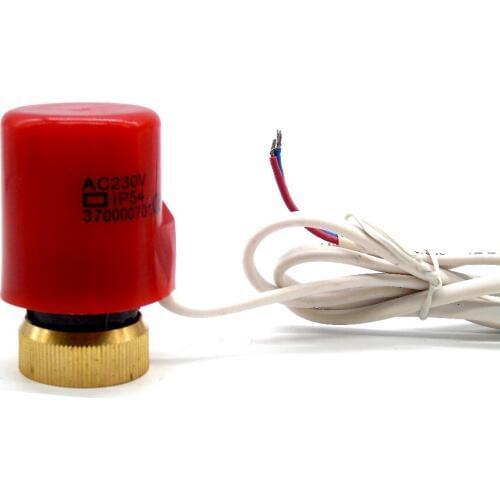 230V electric thermal actuator Normally open Floor Heating Manifold with Stroke 3mm
