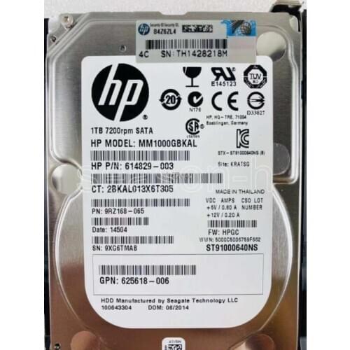 HP 655710-B21 656108-001 1TB 6G SATA 7.2K 2.5 SC MDL HDD G8/9