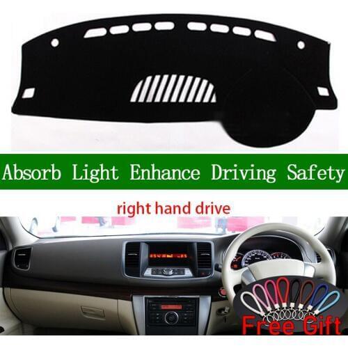 For Nissan Teana J32 2008 2009 2010 2011 2012 Right Hand Drive Dashboard Cover Car Stickers Dash Mat Carpet Interior Accessories