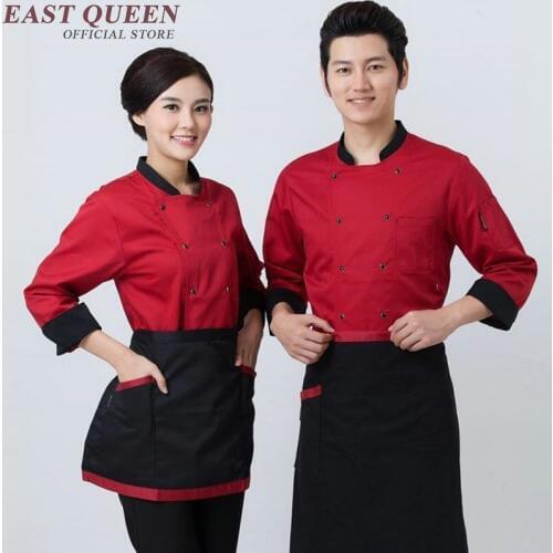 Chef jacket restaurant uniform shirt hotel kitchen uniforms men chef shirt clothing hotel male cooks clothing NN0140 W