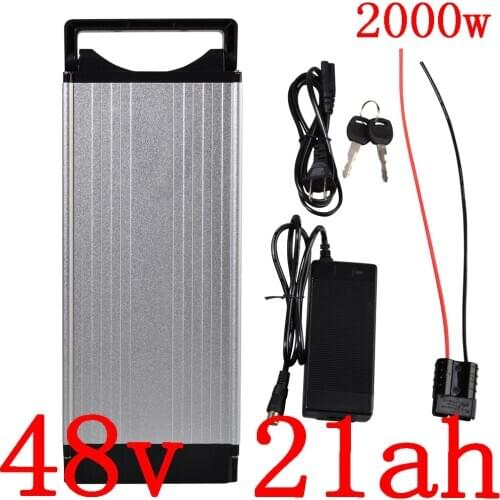 48V 1000W 1500W 2000W Electric Bicycle 48V 20Ah Rear Rack Battery for eBike Lithium Battery+Double Layer Luggage Rack+charger
