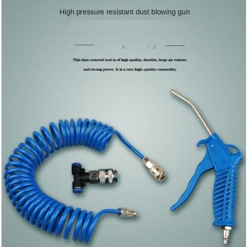 New Dust Blows Hose Tool Set Air Duster 5m Recoil Hose Multi Truck Dust Blower Clean 5.5mm Steel Nozzle Blower Spray Tool Kit