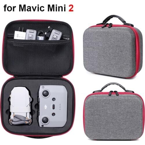Portable Storage Bag Outdoor Zipper Handbag Shockproof Carrying Case for DJI Mavic Mini 2 Drone Remote Control Accessories