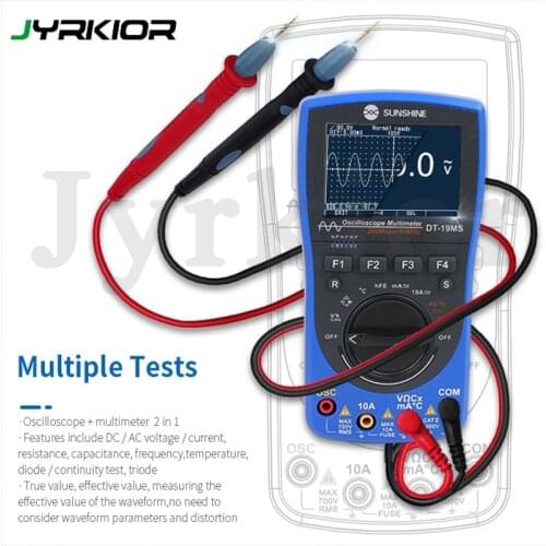 SUNSHINE 2 IN 1 DT-19MS Handheld Oscilloscope Measure DC AC Voltage Current Multi Function Multimeter