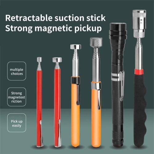 Telescopic Adjustable Magnetic Pick-Up Tools Long Reach Handy Tool Extendable Pickup Rod Stick for Picking Up Screws Nut Bolt