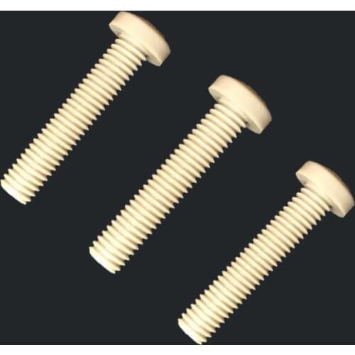 2pcs M4 High temperature resistant pan head PEEK bolt screws Round head cross Highs strength bolts Phillips 6mm-30mm length