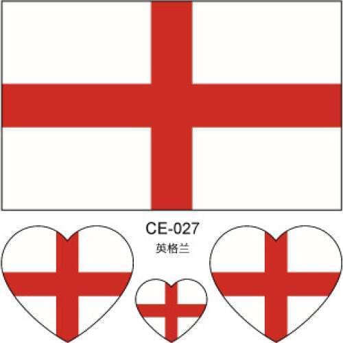 Football Games Tattoo National flag disposable temporary tattoo Waterproof Body Arm Logo Tattoo 2000pcs new