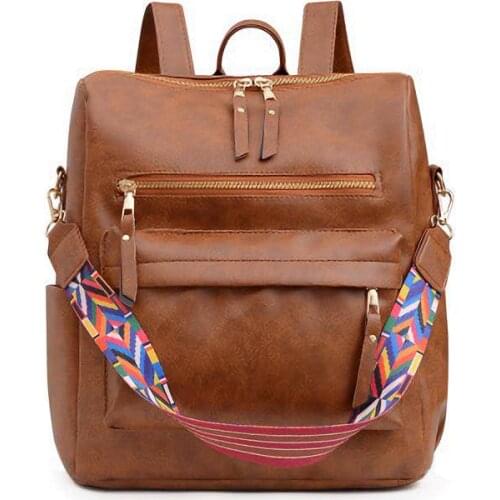 2021 Korean Style Large Capacity Womens Casual Backpack Fashionable Oxford Fabric Student Schoolbag