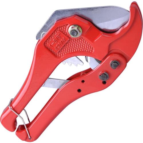 42mm Knife Cut Ratchet Plumbing Pipe Plastic Tubing Hose Cutter PE PVC Water Tube Tool PPR Aluminum Scissor
