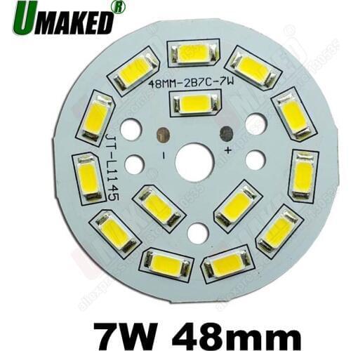 7W 48mm LED ball chip,led PCB with smd for bulb light, lighting source, aluminum plate base freeship
