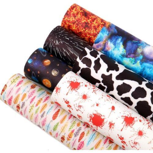 David accessories 20*33cm flower faux artificial Synthetic leather fabric hair bow diy decoration crafts 1piece,1Yc4189