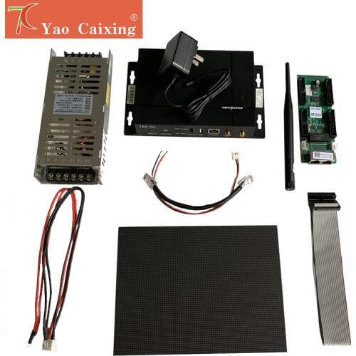 Free shipping P1.56 indoor panel with Novastar TB2 wifi controller ,MRV210 receiving card , slim power supply