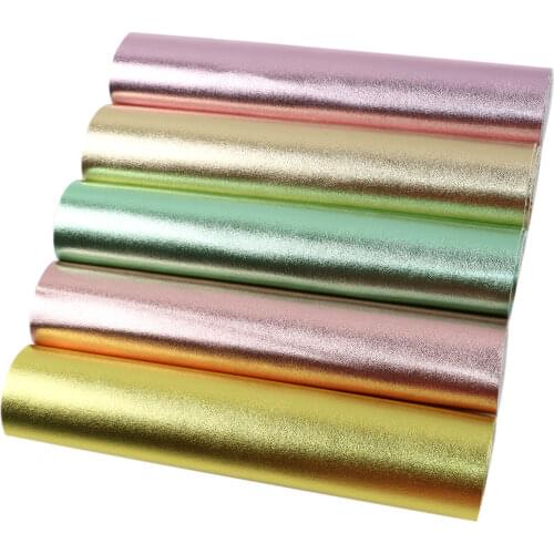 Shimmer Sheepskin Texture Faux Leather Sheets Solid Color Synthetic Leather Fabric 20x33cm for DIY Handbags Pouches Crafts