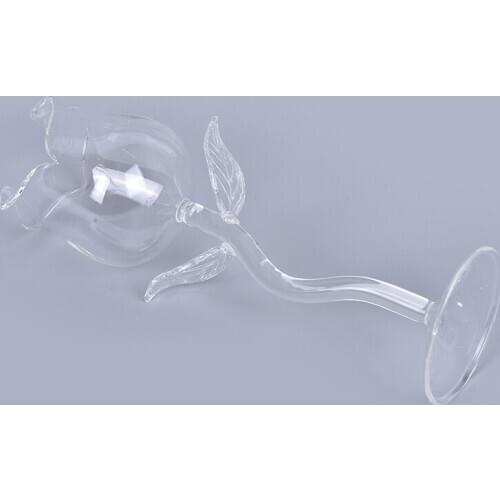 1Pc Drinkware Gifts Creative Wine Glass Rose Flower Shape Goblet Lead-Free Red Wine Cocktail Glasses Home Wedding Party Barware