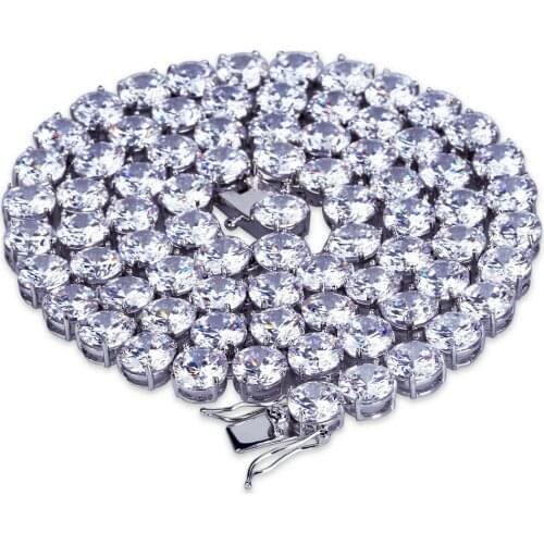 Bling Iced Out Chains Necklace 18inch-34inch AAA Cubic Zirconia 3 Colors Mens Necklace Fashion Hip Hop Jewelry