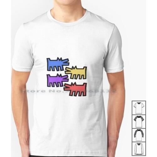 - Figures T Shirt 100% Cotton Keith Dance Figures Keith Dogs Haring Funny Keith Funny Funny Dancing