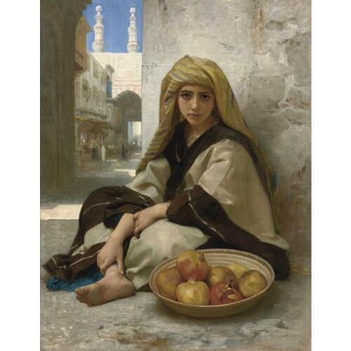 Handmade Oil painting reproduction The Pomegranate Seller by William Bouguereau
