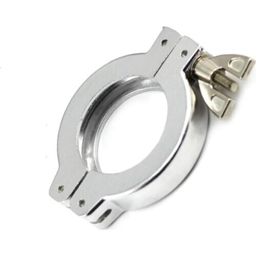 KF50 Stainless Steel 304 Sanitary Pipe Fitting Triclamp Hinge Wing-Nut Clamps Tri-clamp Connect(No Centering Bracket, No O-Ring)