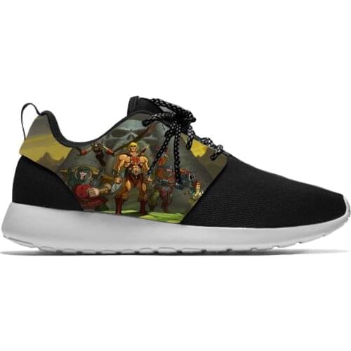 He Man Masters Of The Universe Fashion personality Sport Running Shoes Lightweight Breathable 3D Printed Men women Mesh Sneakers