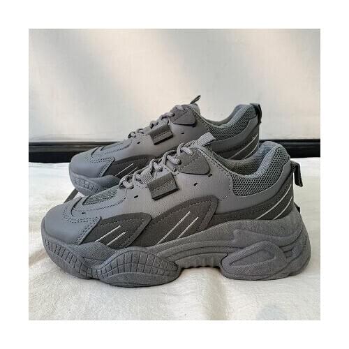 Womens Vulcanized Shoes Lace Up Ladies Platform Casual Comfort Shoes Women Chunky Sneakers Spring Female Footwear New Fashion