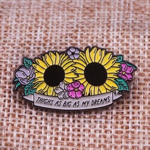 Sunflower Soft Enamel Pin Badge Brooch