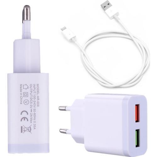 Wall Charger Adapter For Xiaomi Redmi Note 5A 4 5 7 6 Pro S2 GO Mi 9 SE A1 A2 A3 8 Lite USB Cable Redmi 7A 5A 6A 7 6 5 4A 4X