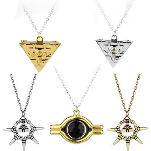 Game Necklace Millennium Wheel Wisdom Pendant Necklace Japanese Anime Theme Jewelry Yu-Gi-Oh Millennium Wheel Necklace Cute Gifs
