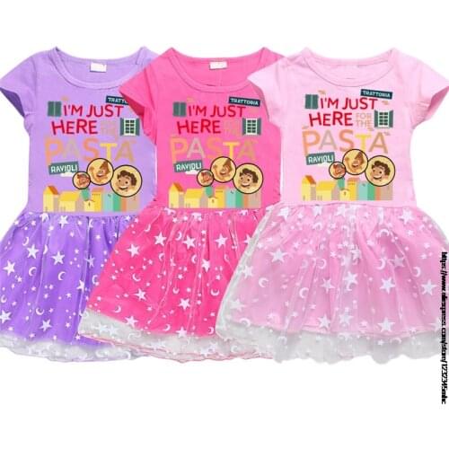 New movie Luca Dress for Girls Children Cartoon Vestidos Kid Tutu Dresses Toddler Summer Dress Cotton A-line Princess Dresses