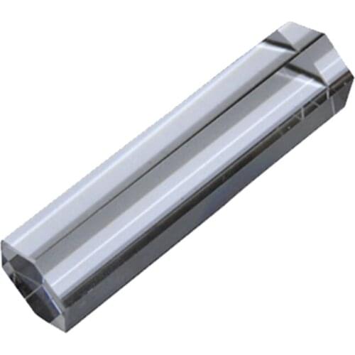 Prism Crystal Optical Glass Triangular Hexagonal Prism Light Guide 15mmx62mm Optical Glass Teaching Equipment Physics