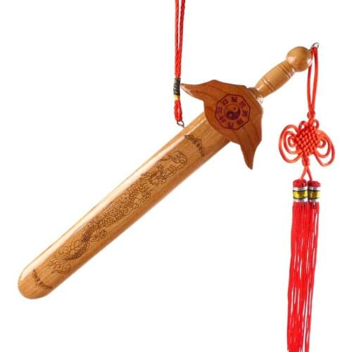 Dragon Sword dragon sword cut Yitao peach wood mahogany carved pendants for hanging 2060151 bedroom
