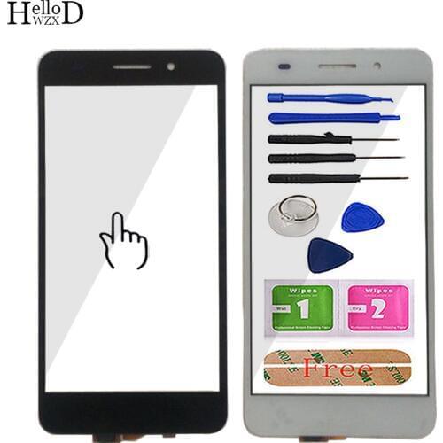 Touch Screen For Huawei Y6 II Y6II Y6 2 Touch Screen Digitizer TouchScreen Sensor Lens Front Glass Panel Mobile Tools 3M Glue