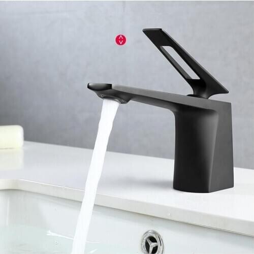 Basin Faucet Black Brass brush gold Bathroom Sink Faucet Single Handle Hole Deck Vintage Wash Faucet Hot Cold Mixer Tap Crane