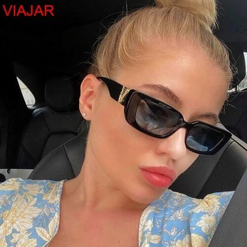 2021 Vintage Small Cat eye Sunglasses For Womens Mens Retro Brand Designer Women Sun Glasses Square Eyewear Oculos De Sol