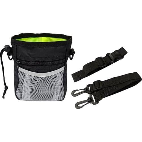 Dog Treat Training With Poop Bag Dispenser Pet Dogs Snack Food Bag Large Capacity Pack With Adjustable Strap