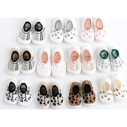 Unisex Baby Shoes First Shoes Baby Walkers Toddler First Walker Baby Girl Kids Soft Rubber Sole Baby Shoe Knit Booties Anti-slip