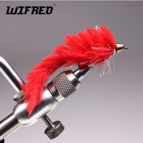 Wifreo 32pcs Conehead Zonker Streamers Fly Fishing Bunny Streamer Flies Lures Fly Assorted Size 4 for Trout Bass Pike