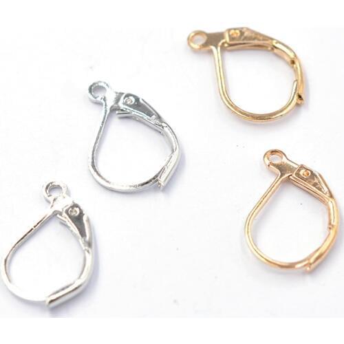 Hot Sale 30pcs French Lever Earring Hooks Wire Settings Base Hoops Earrings for Jewelry Making Supplies Free Shipping